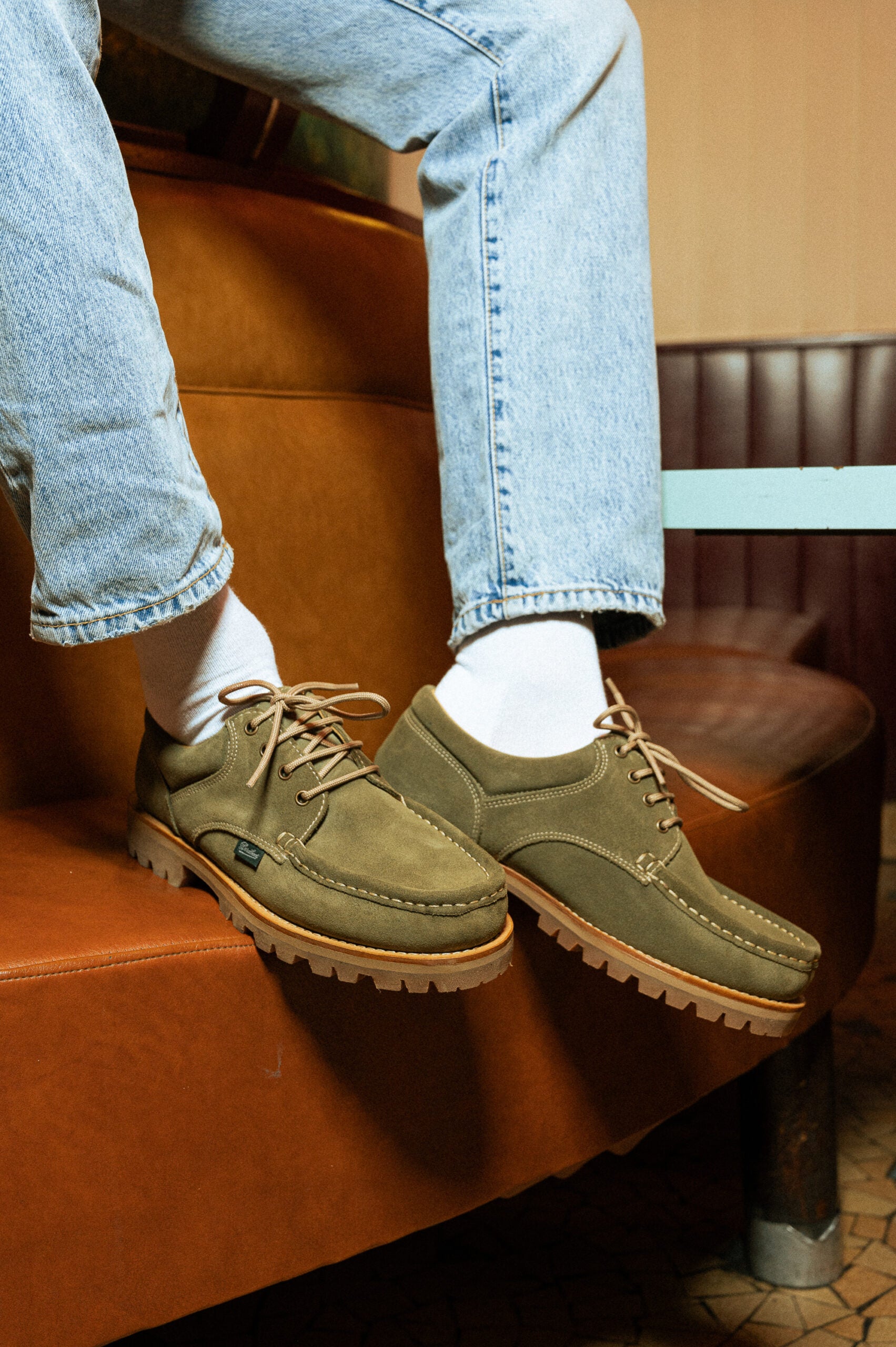 Paraboot Men's Thiers/Jannu - Miel-Velours Kaki – Totem Brand Co.