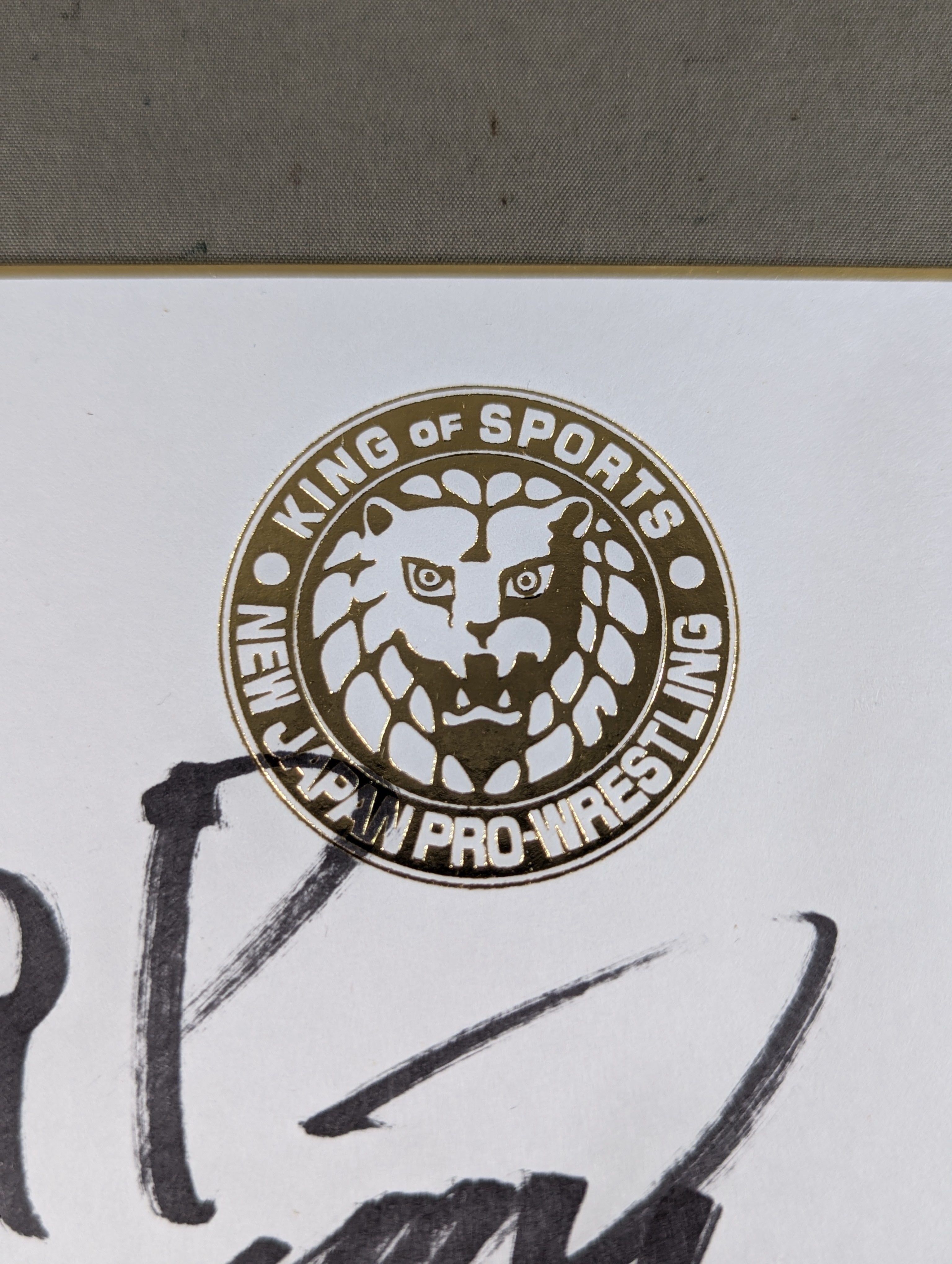 中邑真輔(ライオンマーク色紙) – 闘道館