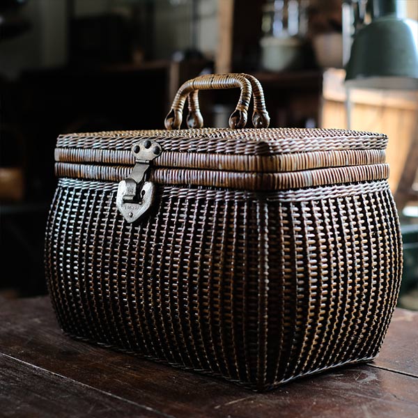 籐製のピクニックバスケット – zakka store towi