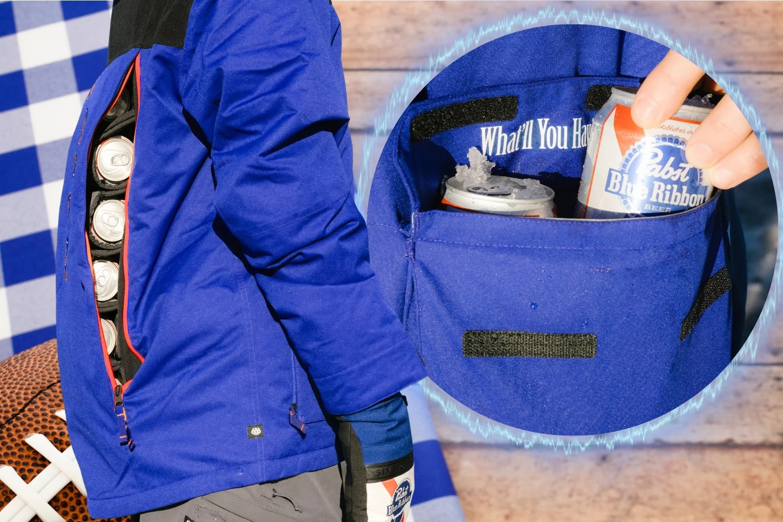 New Pabst Blue Ribbon Jacket Doubles as Beer Cooler