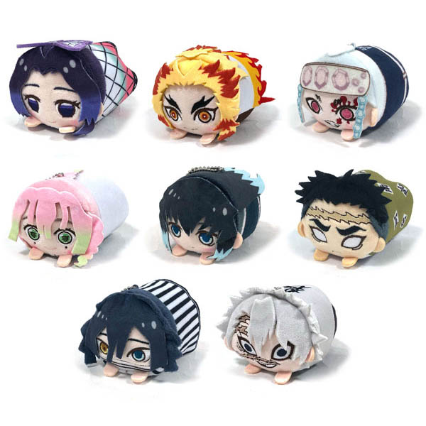 鬼滅の刃】もちころりん『鬼滅の刃 柱ver.』ぬいぐるみマスコット 8個