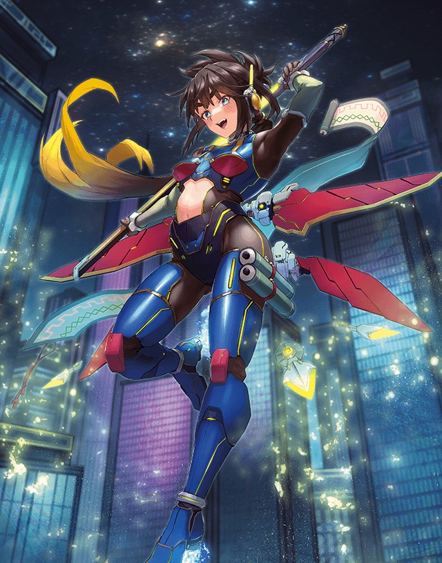 デュエマ】デュエル・マスターズTCG 神アート『蛍光少女（ネオンライト