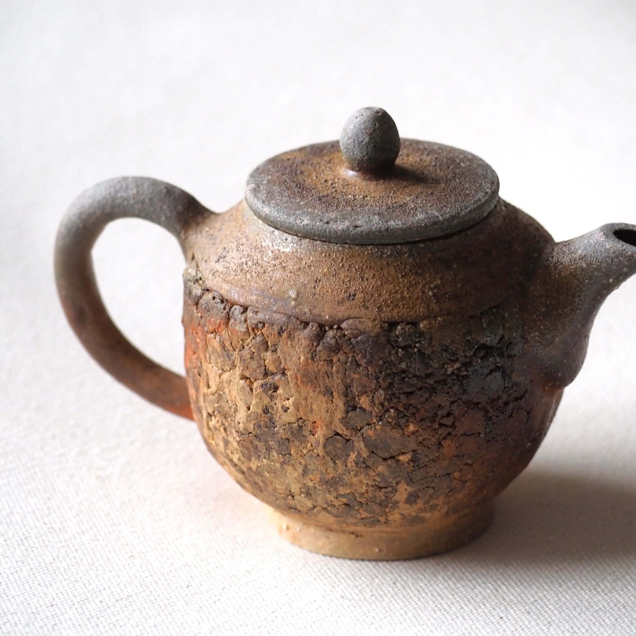 備前焼 細川敬弘作 礫急須 A [東山堂煎茶器店 オンラインショップ