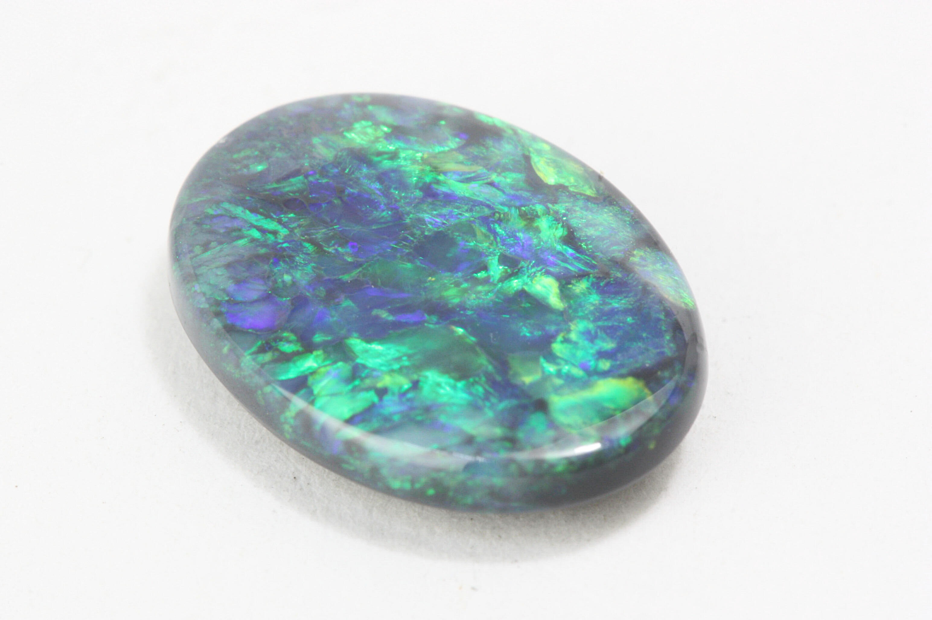 緑と青のブラックオパールのルース - 茨城県桜川市・筑西市の宝石店