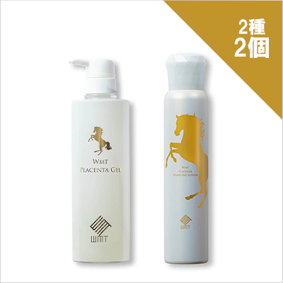 WMT プラセンタ ジェル・スパークリングローション 2種2個 ためせる｜V