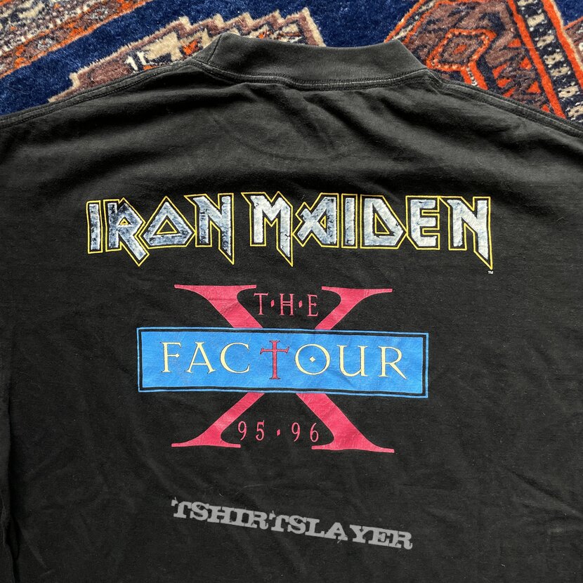 Iron Maiden X factor 95-96 Tour T-shirt | TShirtSlayer TShirt and