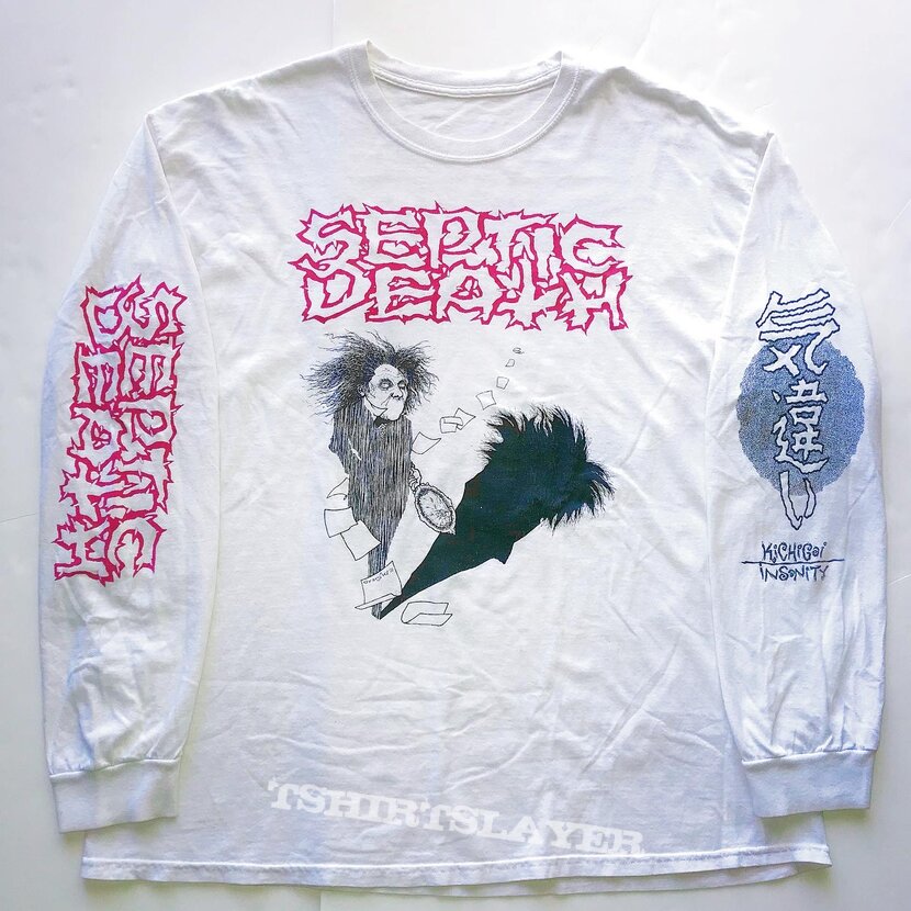 SEPTIC DEATH / Pushead - 1990s Kichigai Insanity Longsleeve Shirt