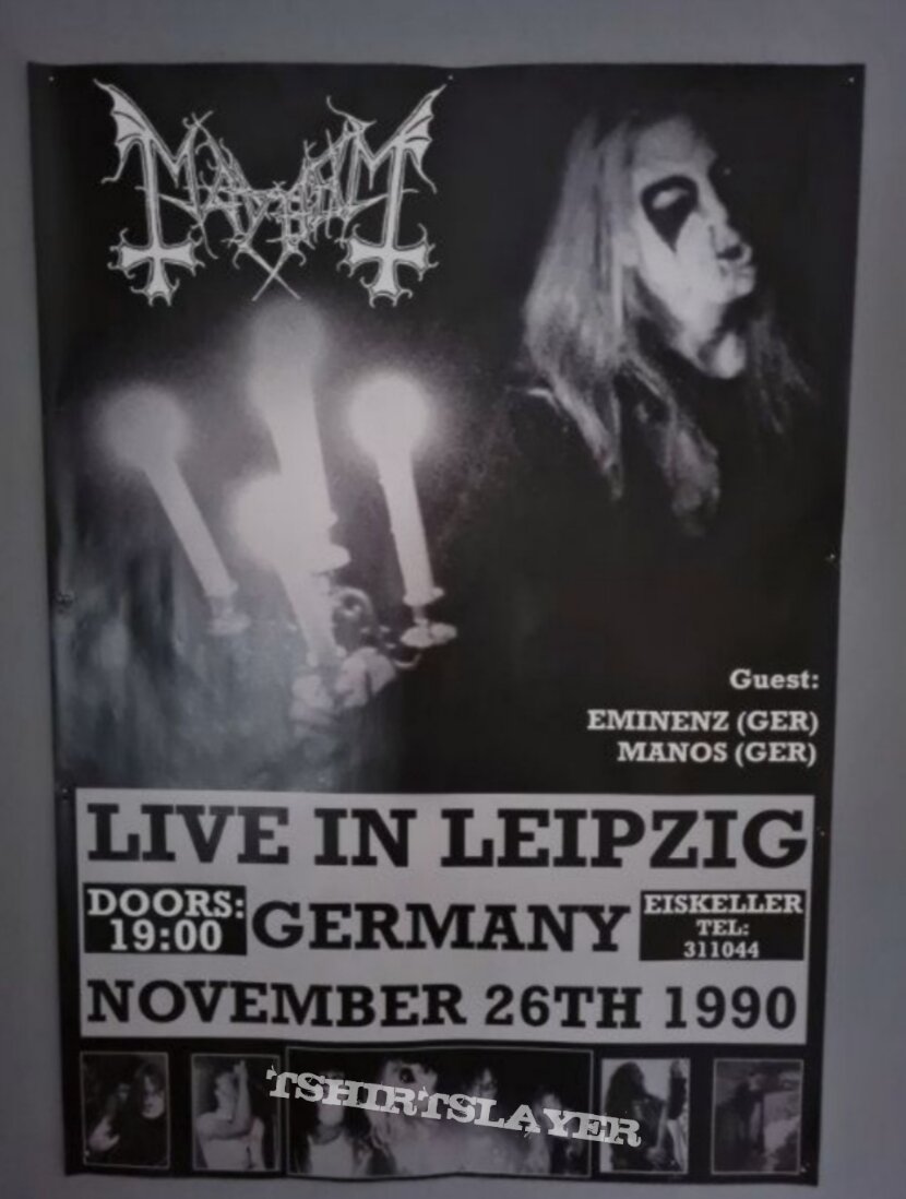 Mayhem - Tour poster 90 | TShirtSlayer TShirt and BattleJacket Gallery