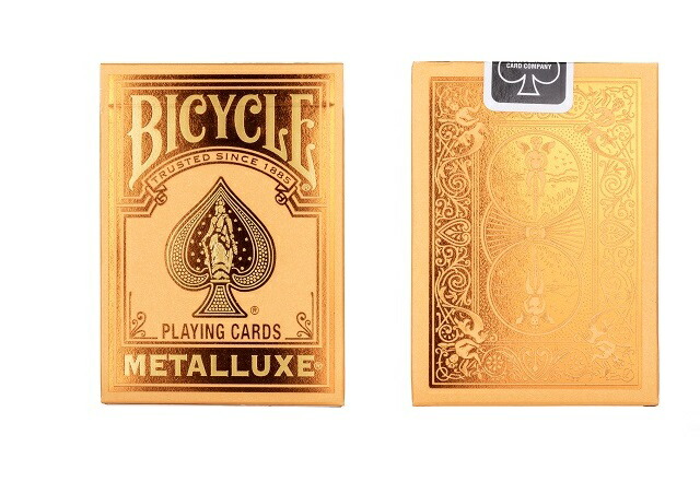 楽天市場】【トランプ】Bicycle METALLUEXE ORANGE ≪ バイスクル