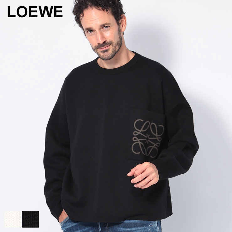楽天市場】ロエベ LOEWE ポケット クルーネック ニット ANAGRAM POCKET