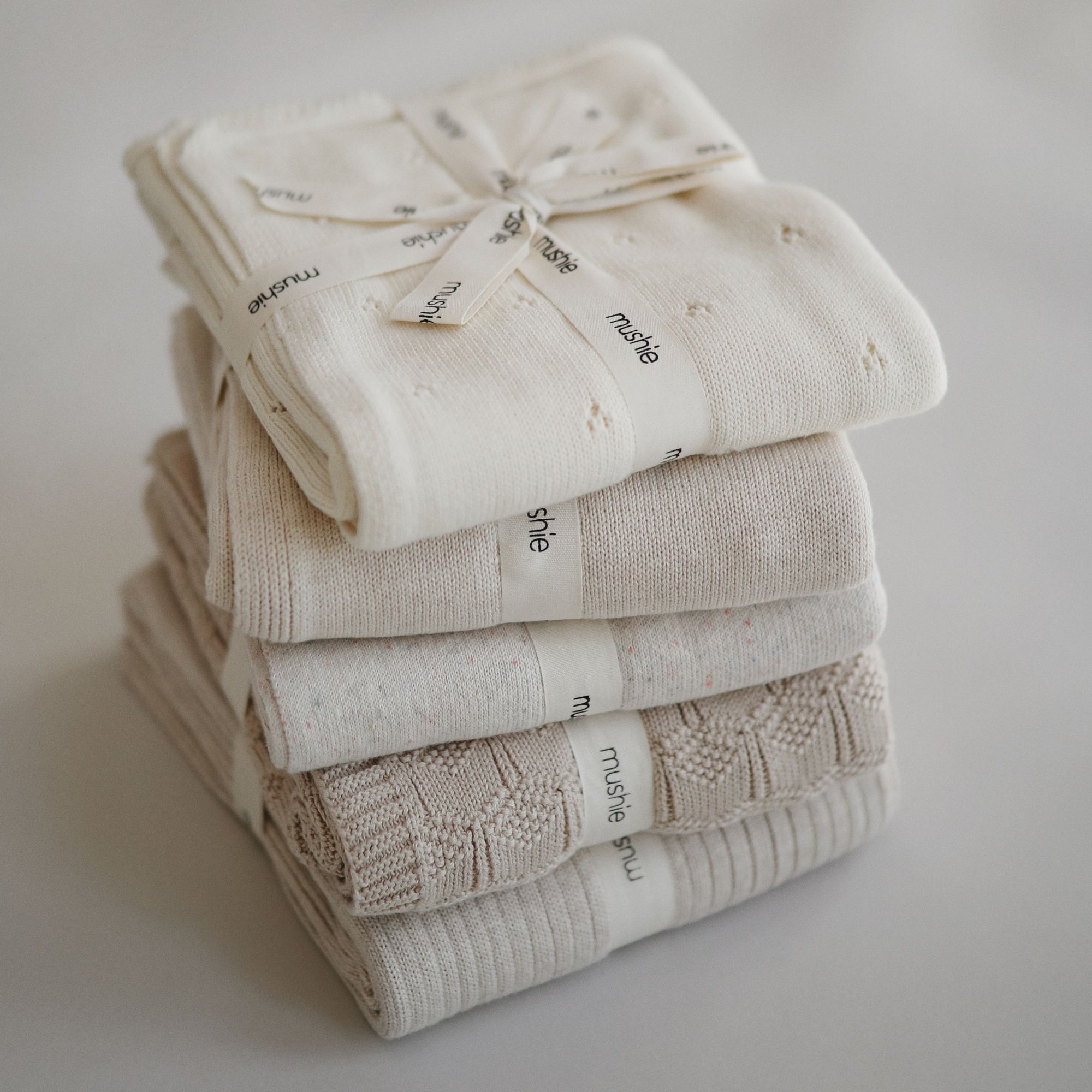 楽天市場】【mushie】ムシエ ニットブランケット ホワイト organic