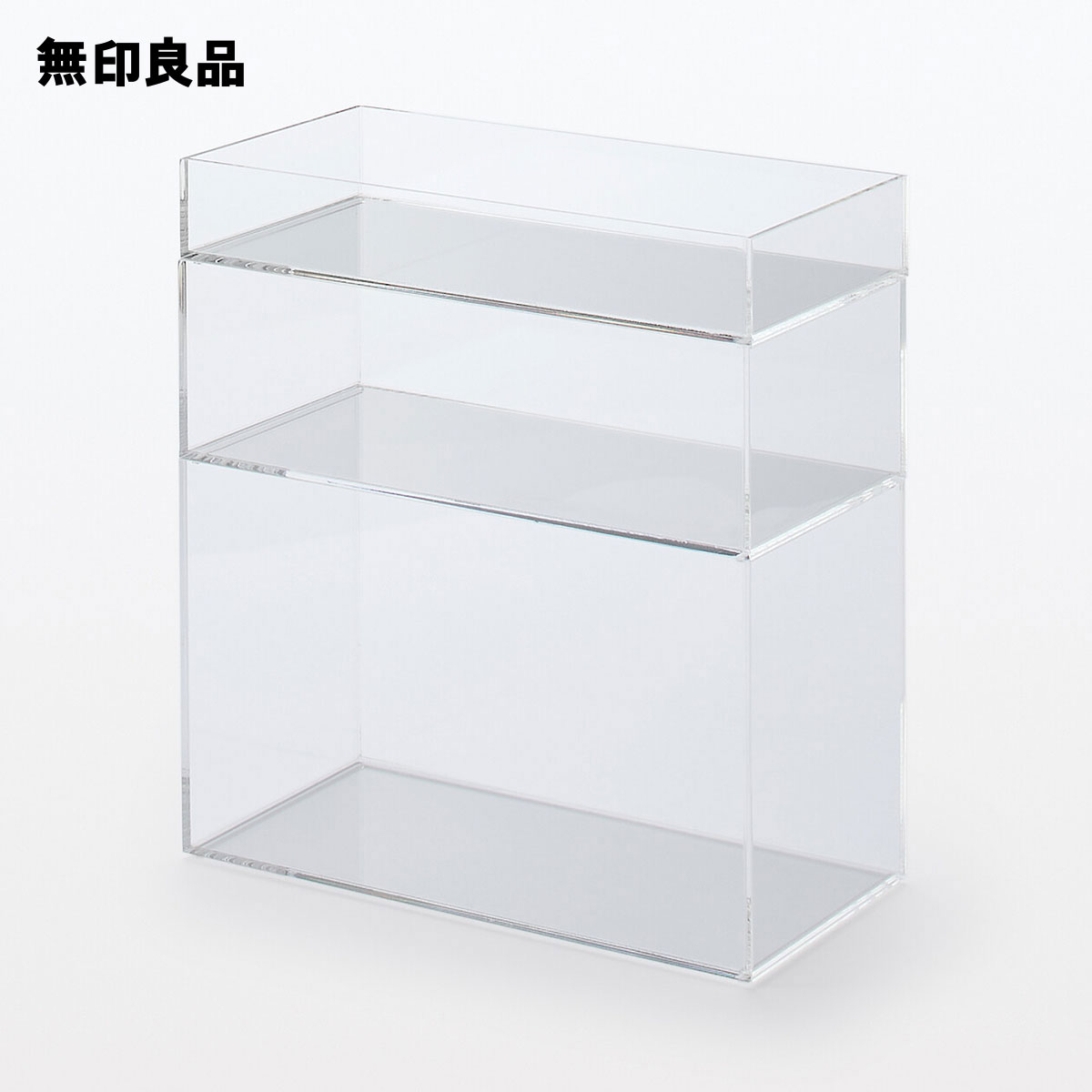 楽天市場】重なるアクリルボックス・中 約幅25．2×奥行12．6×高