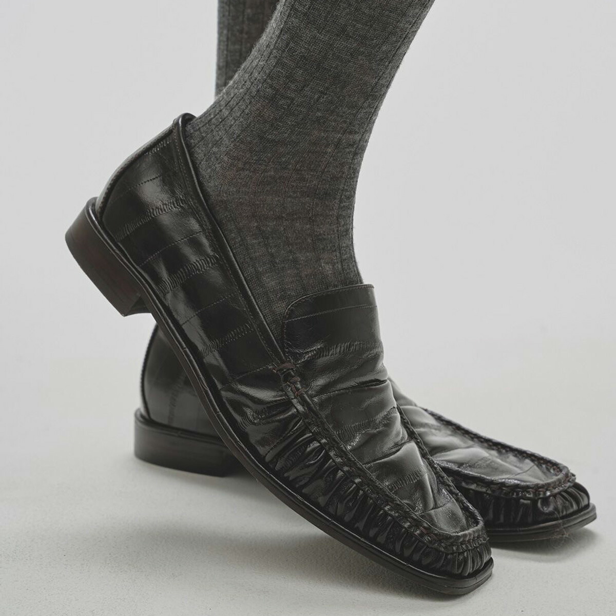 楽天市場】TODAYFUL トゥデイフル Squaretoe Gather Loafers スクエア