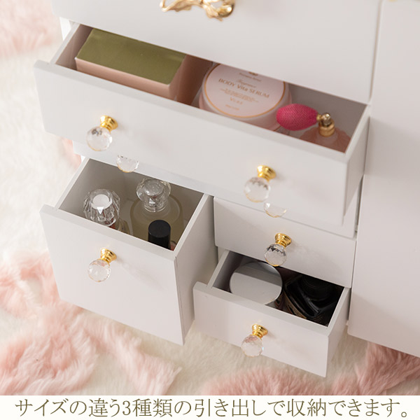 sayuさま専用】全身鏡ドレッサーワゴン ホワイト sayuさま専用】全身鏡