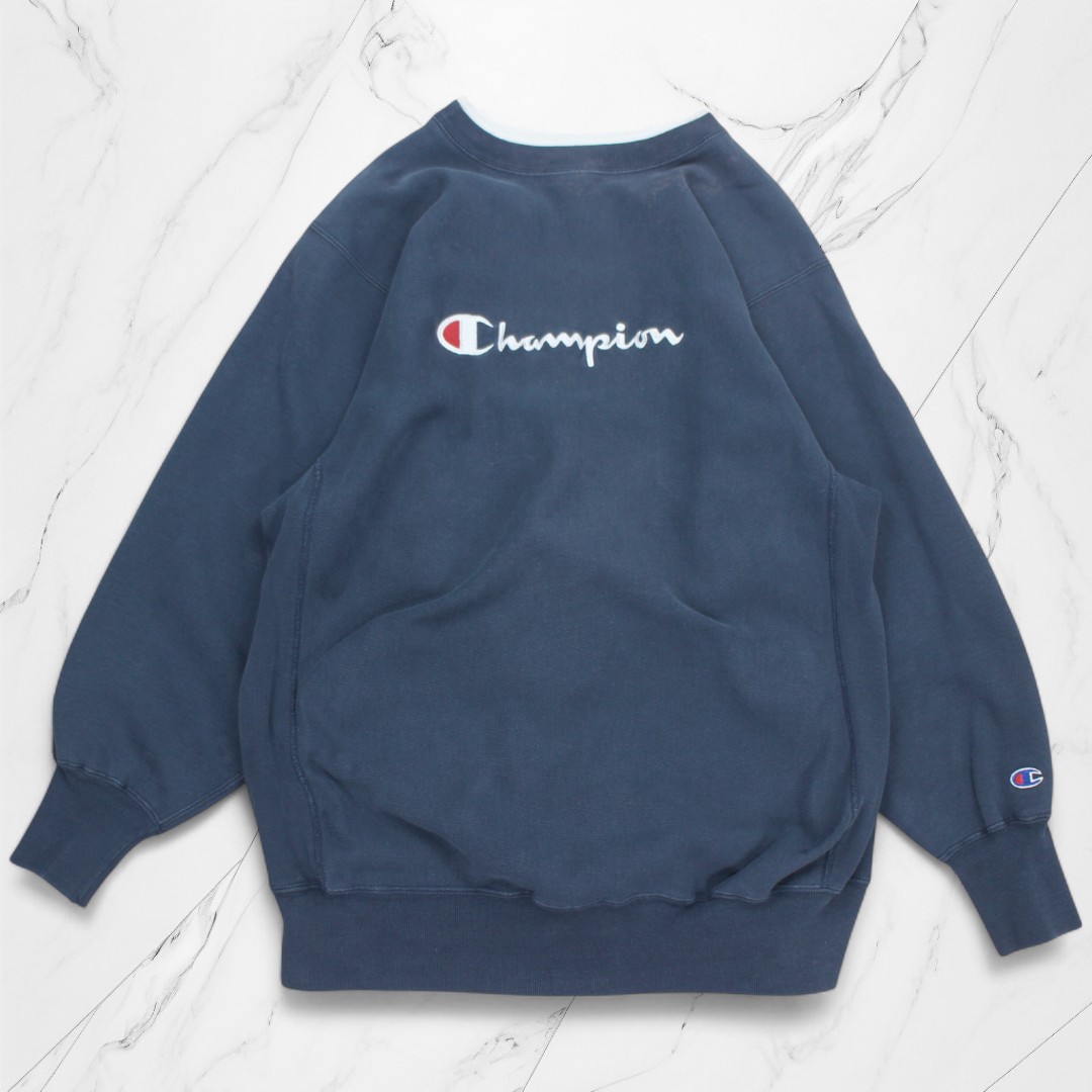楽天市場】古着 90s USA製 チャンピオン Champion Reverse Weave Navy
