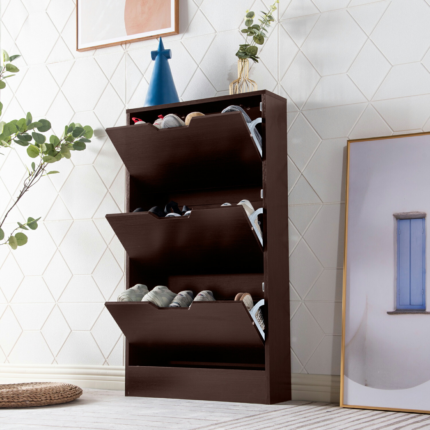 楽天市場】【本日限定☆全品P5倍!】シューズラック スリム 靴箱