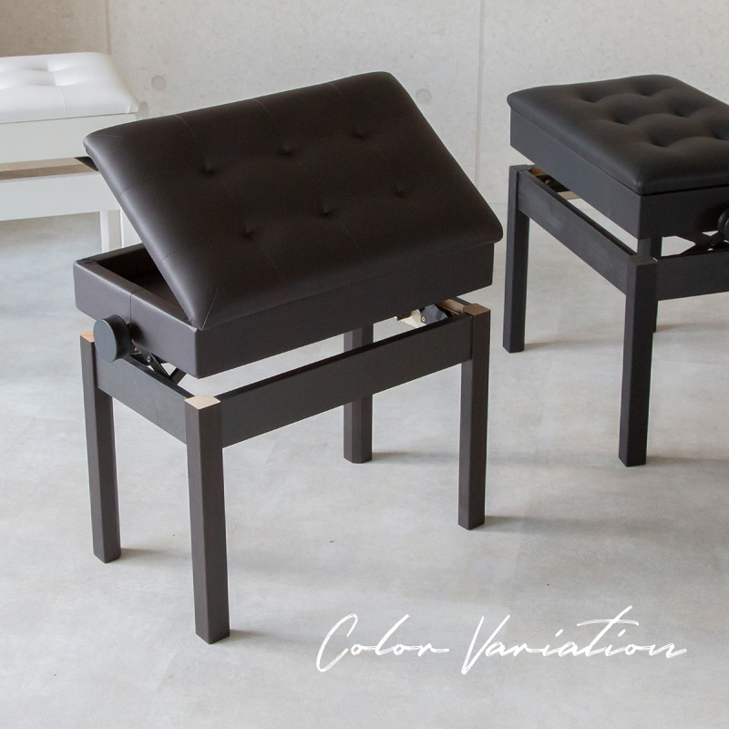 楽天市場】ピアノ 椅子 収納 高さ調整 高低自在 無段階調節 ピアノ椅子