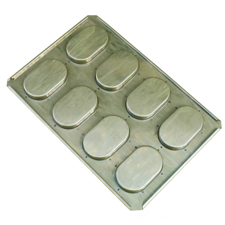 楽天市場】千代田金属 シリコン加工 ダックワーズ型天板 8個付