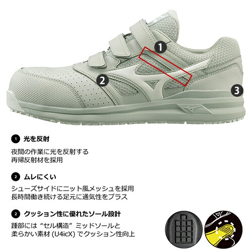 楽天市場】安全靴 ミズノ MIZUNO オールマイティ ALMIGHTY LS2 22L