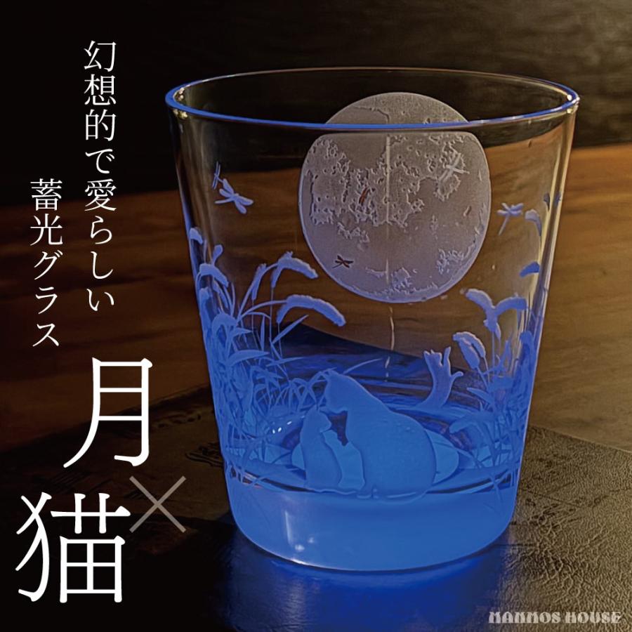楽天市場】月猫グラス 幻想的な光を楽しむグラス 高級 ロックグラス