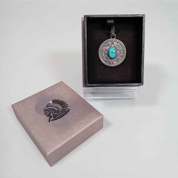 楽天市場】SAAD サード ターコイズ コイン ペンダントトップ 【中古