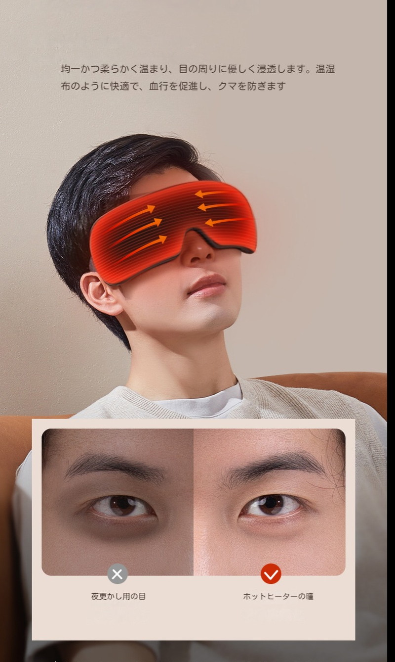 楽天市場】アイウォーマー 可視 目元エステ 8Dエアバッグ 目元ケア