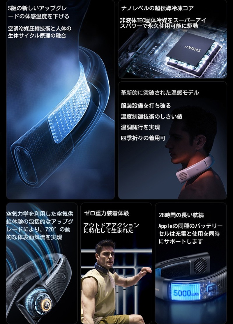 楽天市場】【COOLIFY 2S・特別記念モデル】TORRAS ネッククーラー 冷却