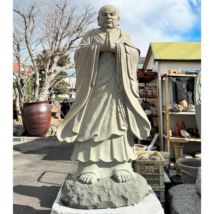 楽天市場】日蓮聖人像 石像 高さ約2m 立像 仏像販売 仏像 石仏 青
