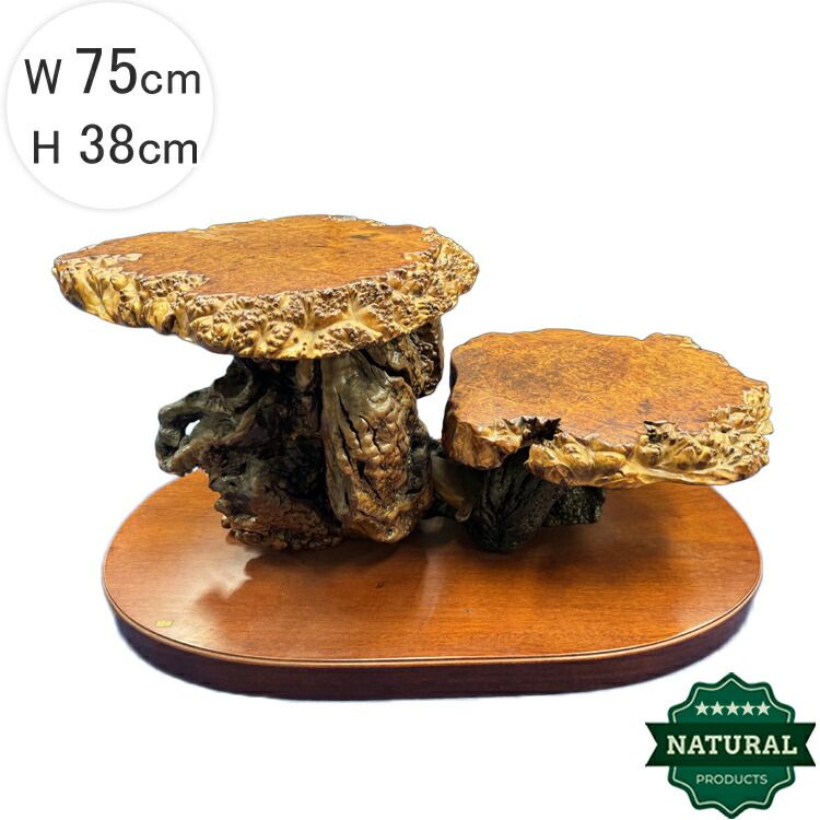 楽天市場】送料無料 木の根 飾り台 W75cm 高級 花台 盆栽卓 根卓 飾台