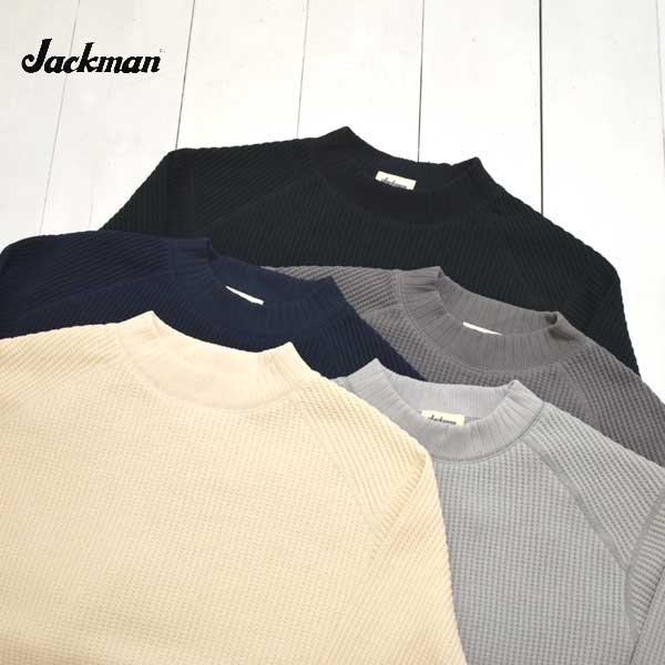 楽天市場】Jackman (ジャックマン) ワッフル ミッドネック Waffle