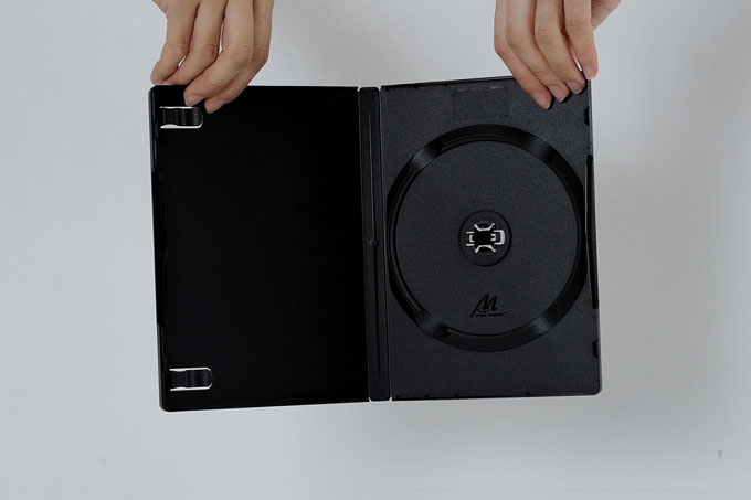 楽天市場】DVDプラケース 1枚用 アマレータイプ ディスク止め M