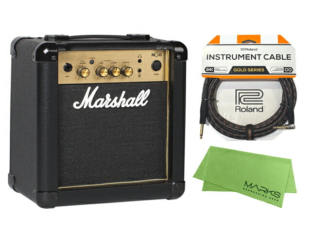 楽天市場】Marshall MG10 GOLD ［MG10G］+ Roland ケーブル セット