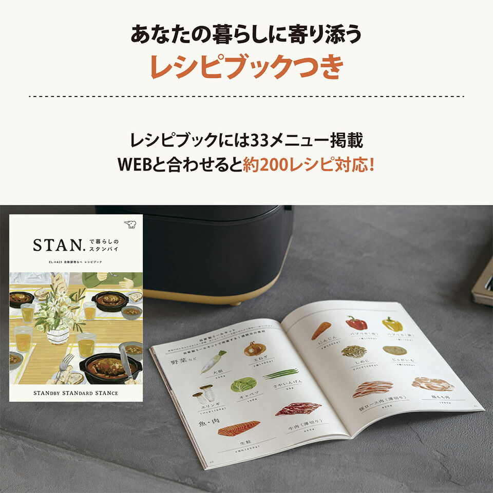 楽天市場】ZOJIRUSHI 象印 STAN 自動調理なべ EL-KA23-BA EL-KA23-WA