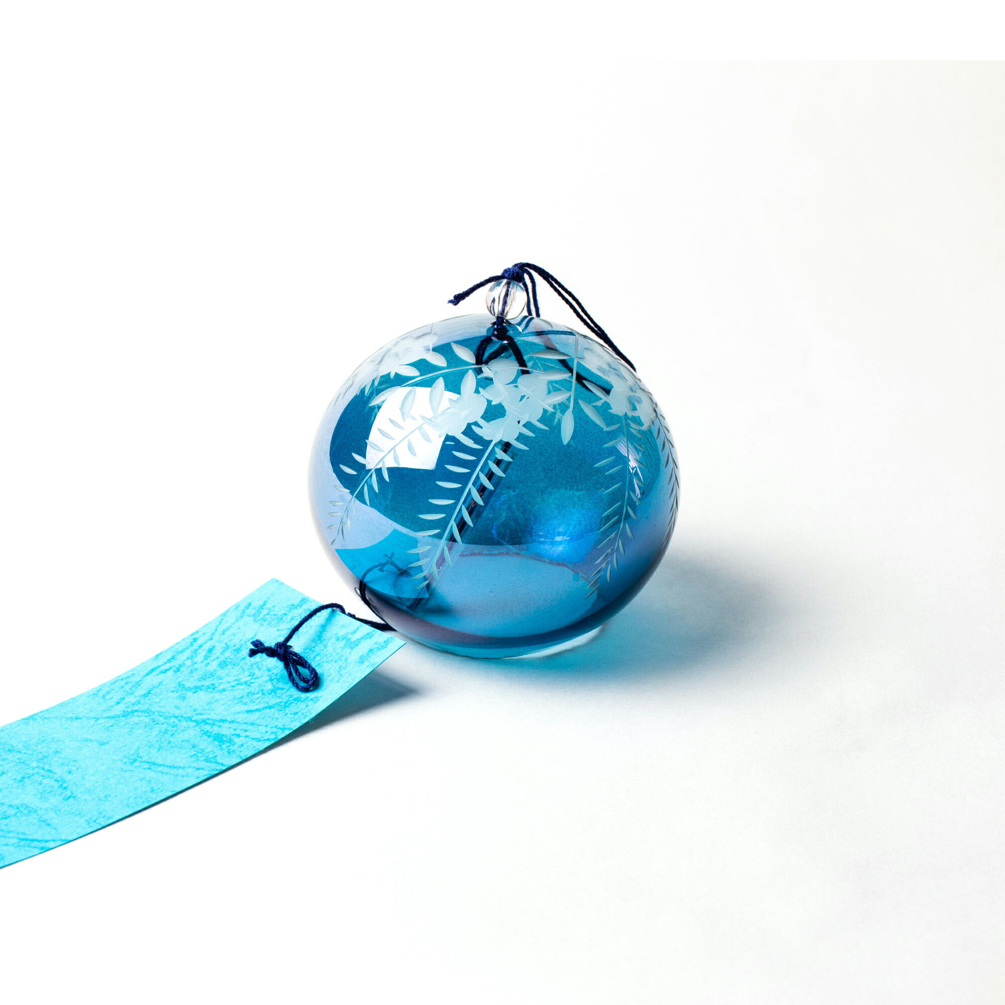 楽天市場】篠原風鈴本舗 江戸風鈴 切子風鈴 藤 青 ギフト えどコレ