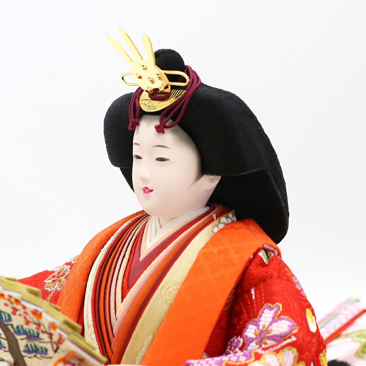 楽天市場】雛人形 コンパクト 三段飾り 段織 衣裳着 十番親王 小三五官