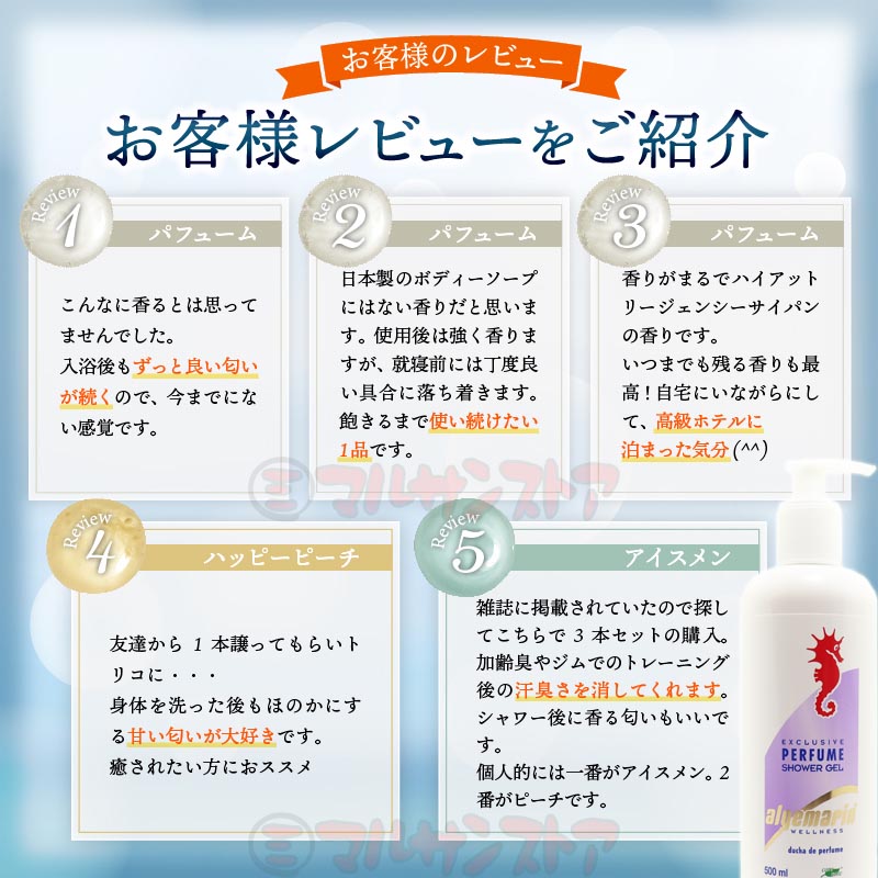 楽天市場】アルゲマリン ボディーソープ パフューム 500ml ポンプ