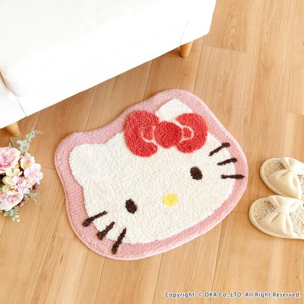 楽天市場】サンリオキャラクターズ 洗えるマット マット 子供部屋 ラグ