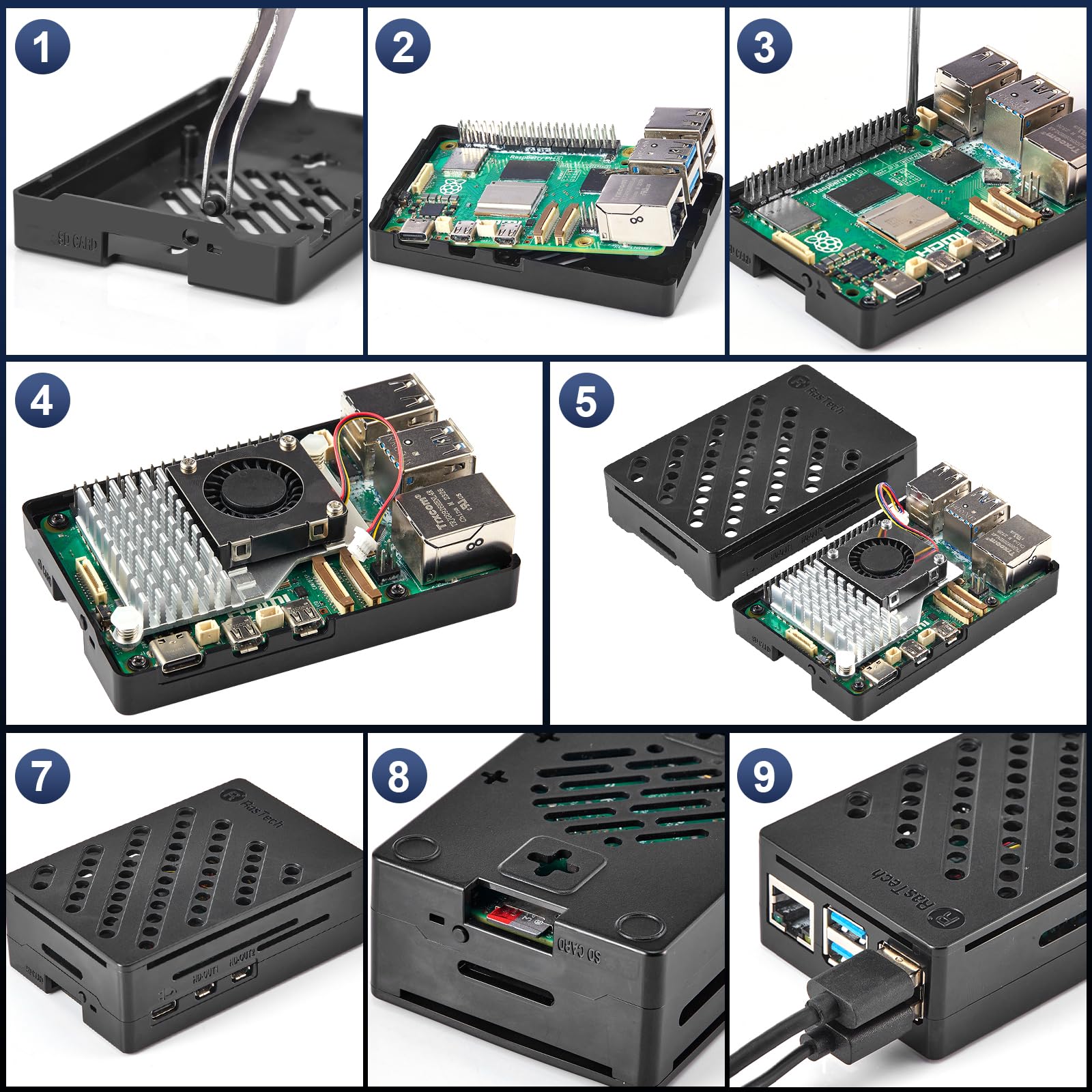楽天市場】RasTech Raspberry Pi 5 8GB セット Raspberry Pi 5 8gb