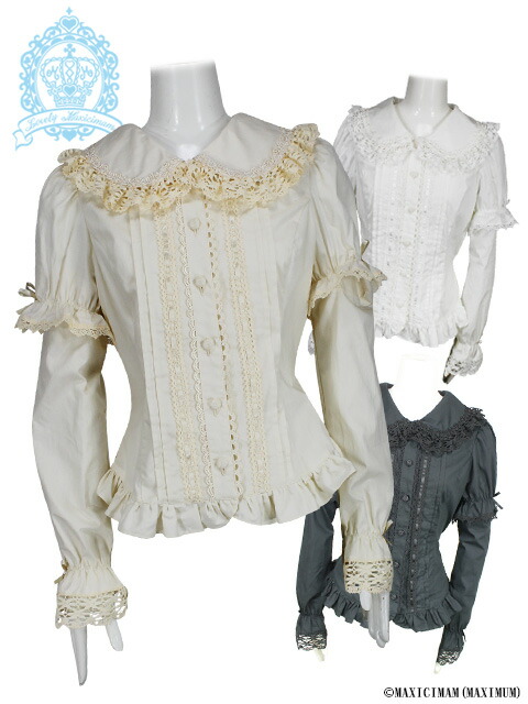 マキシマム　MAXICIMAM トランプ模様 長袖ブラウス サイズ3 楽天市場】LVW2028 ラブリーローズ・ ペルペテュエル ジレ風カットソー