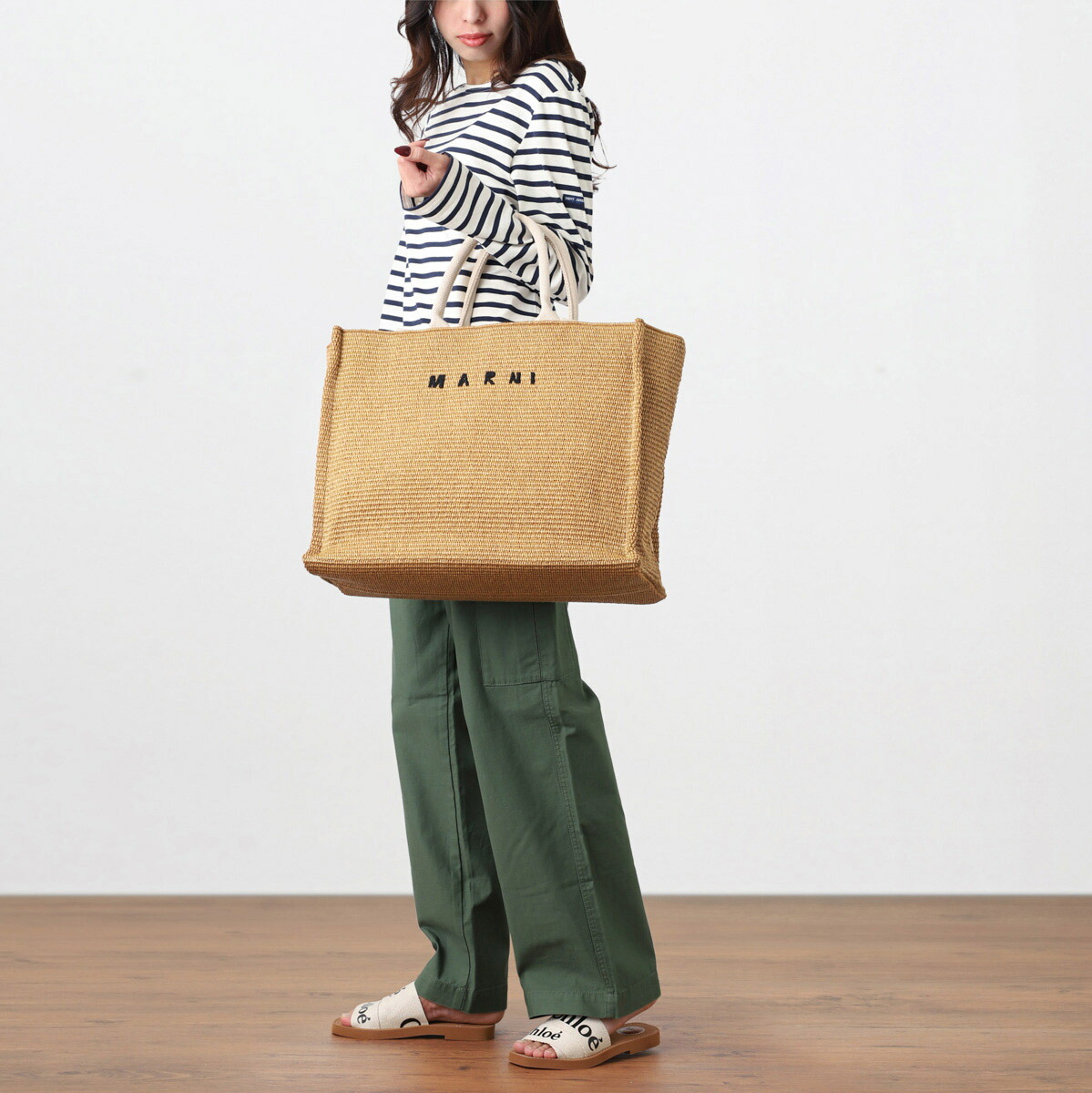 楽天市場】マルニ MARNI トートバッグ 2WAY ショッピングバッグ