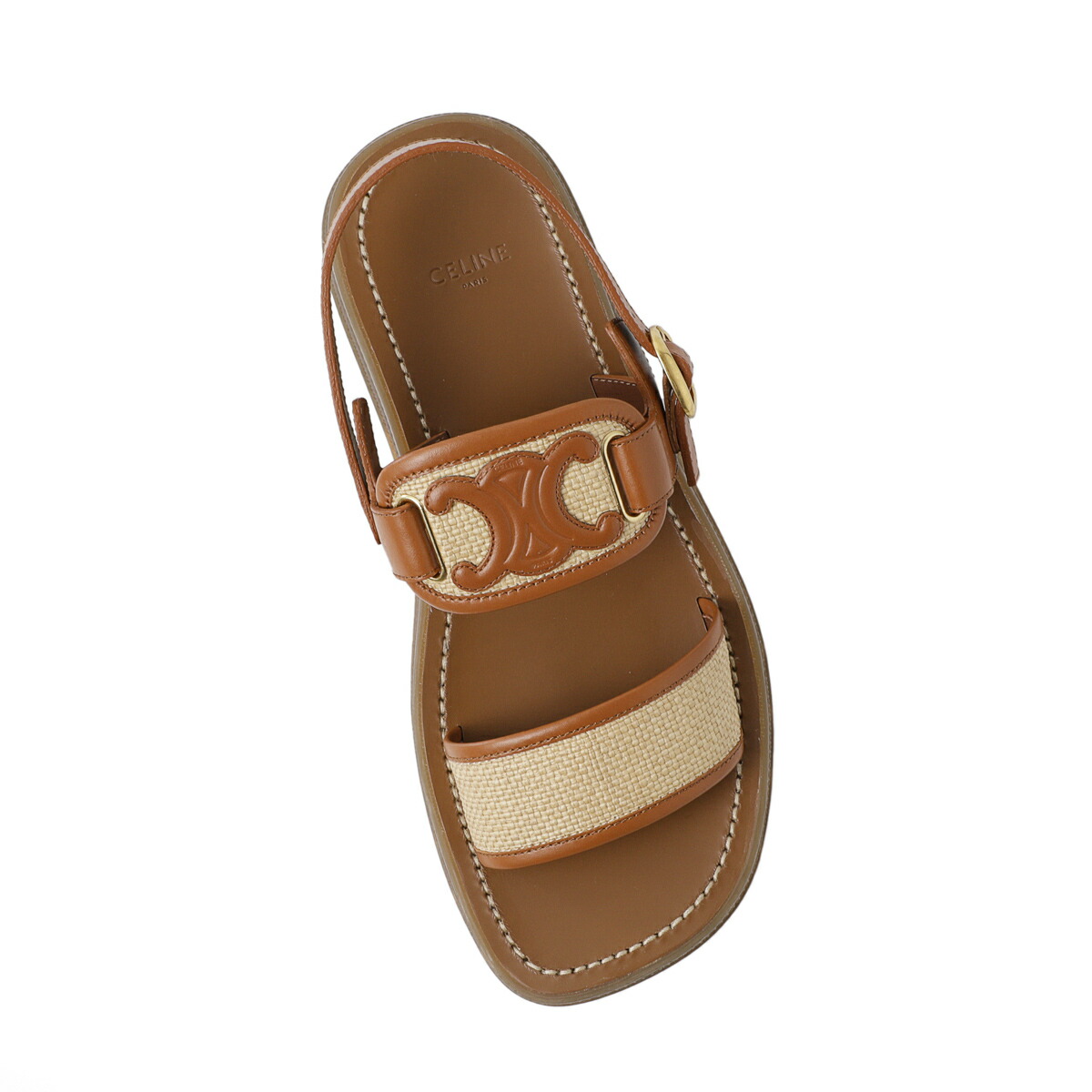 楽天市場】セリーヌ CELINE サンダル ブラウン レディース 大きい