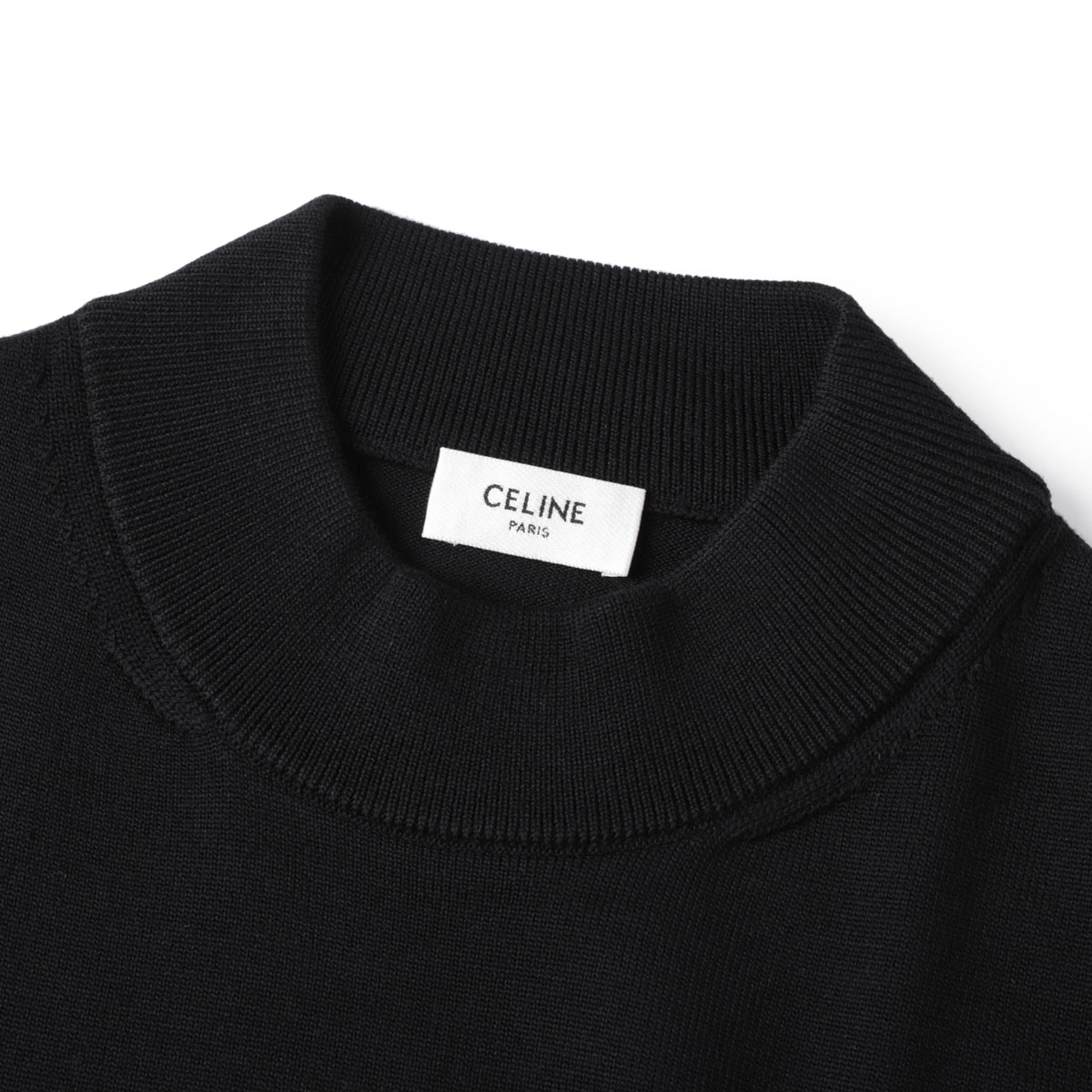 楽天市場】セリーヌ CELINE ハイネックニット ブラック メンズ ry001