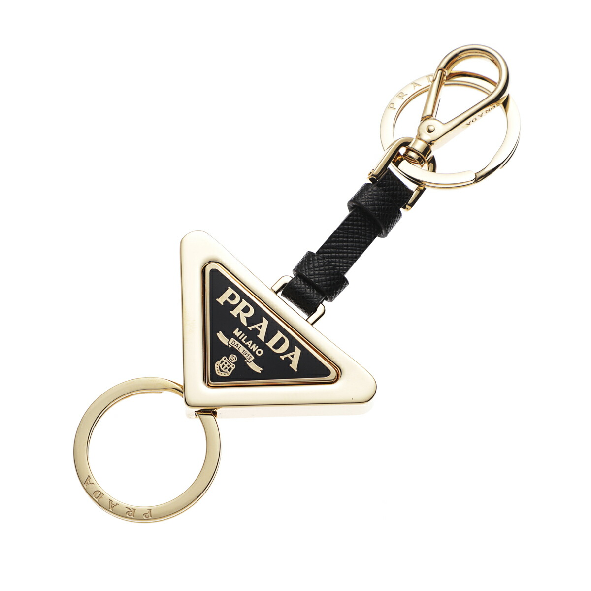 楽天市場】プラダ PRADA キーリング バッグチャームMIX ゴールド