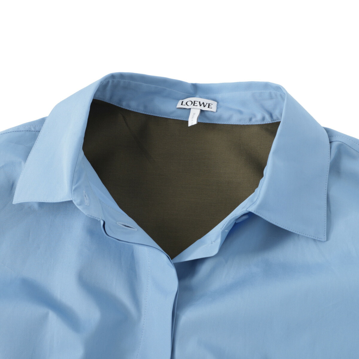 楽天市場】ロエベ LOEWE シャツドレス シャツワンピース ブルー