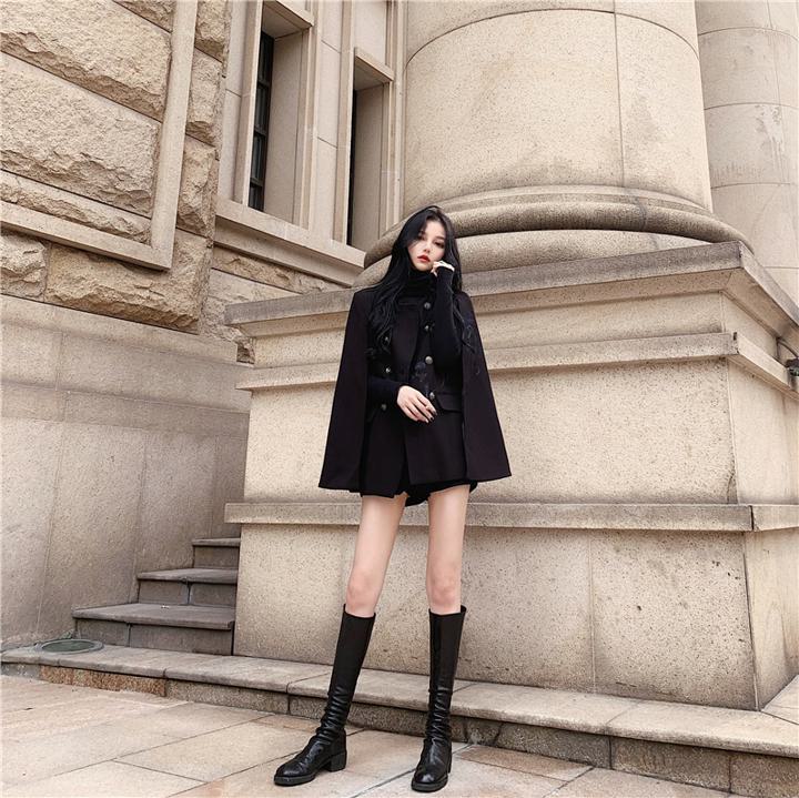 楽天市場】ケープ ポンチョ ミリタリー風 レディース コート 軍服風