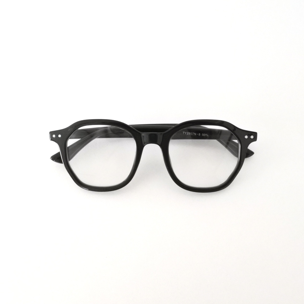 楽天市場】オクタゴン フレーム UVカット クリアレンズ 伊達メガネ