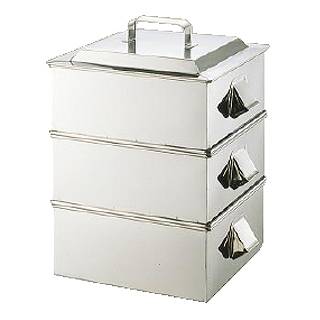 楽天市場】SA21-0業務用角蒸器 2段 30cm【 角蒸し器 小籠包蒸し器