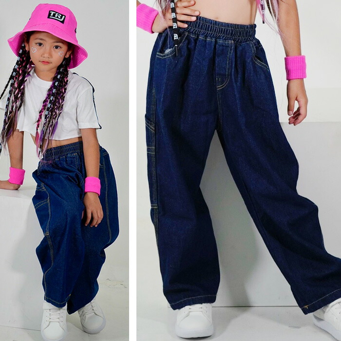 楽天市場】送料無料 デニムパンツ ハイウェスト ロゴ 女の子 男の子