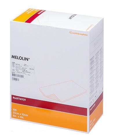 楽天市場】非固着性ドレッシング メロリン（滅菌済） 10x20cm 100枚/箱