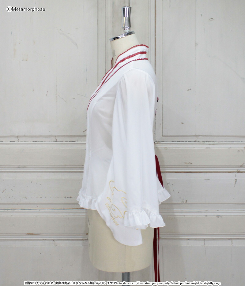 楽天市場】メタモルフォーゼ 刺しゅう入り着物合わせ風ブラウス【2